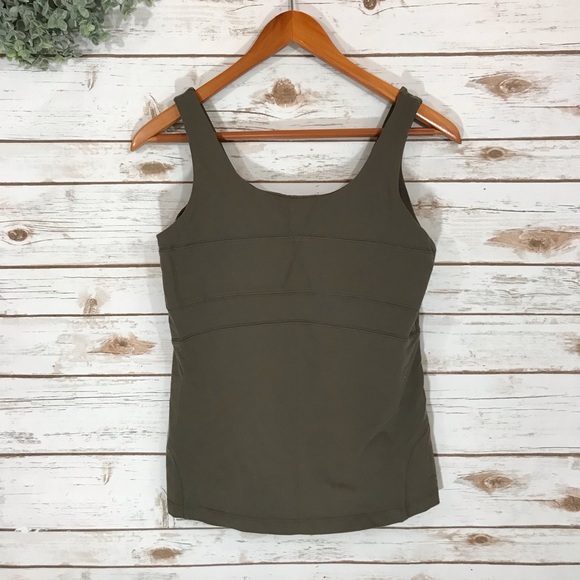 Athleta Tops - ATHLETA BROWN BRA TOP TANK SIZE LARGE